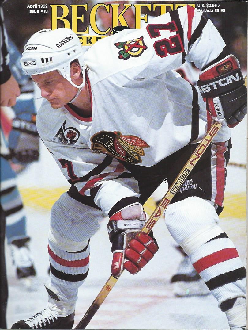 1990-14 Beckett Hockey #18 Jeremy Roenick (April 1992)