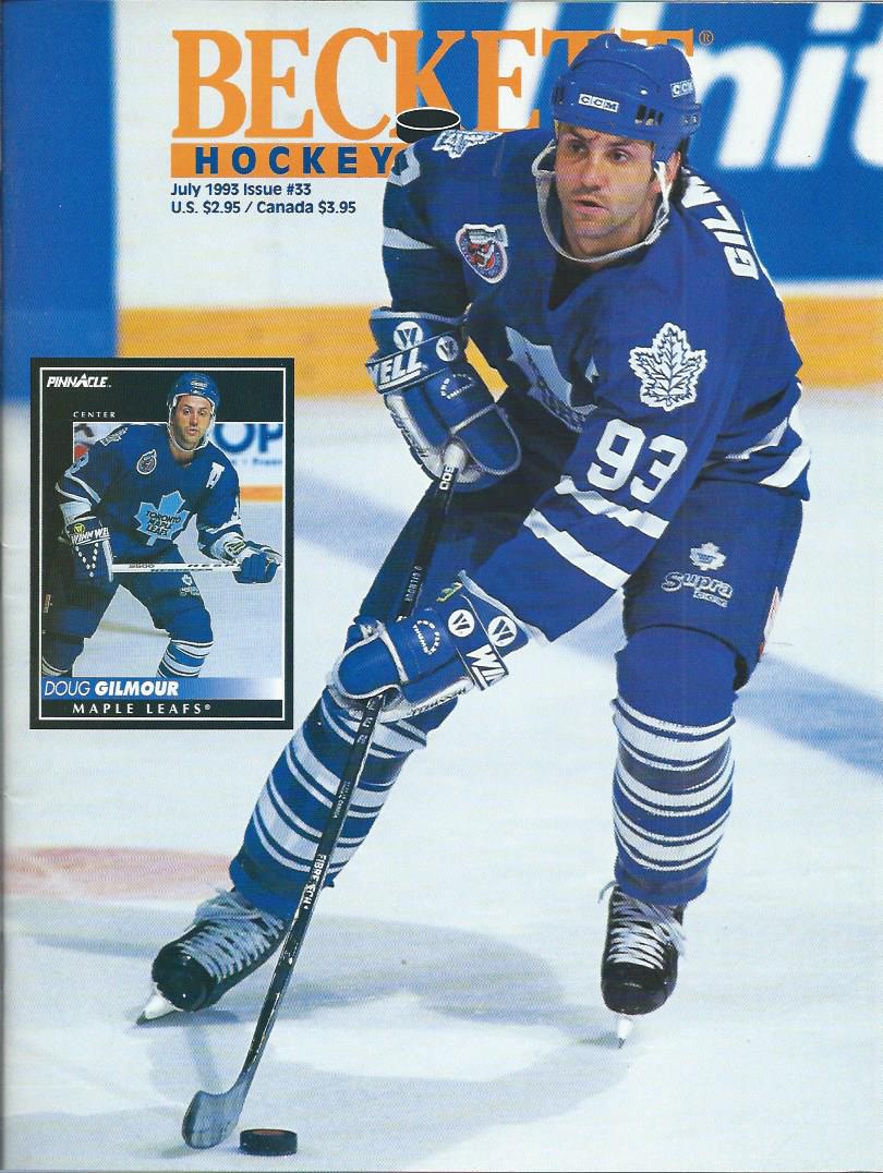 1990-14 Beckett Hockey #33 Doug Gilmour (July 1993)