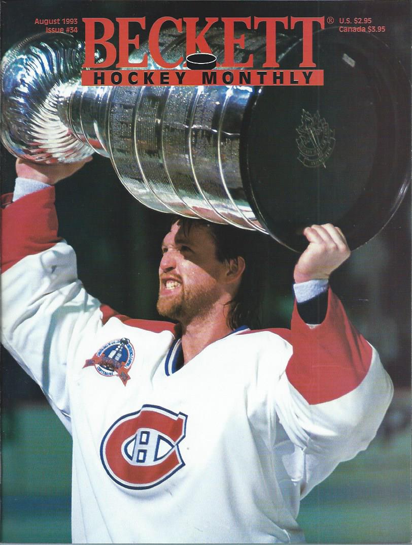 1990-14 Beckett Hockey #34 Patrick Roy (August 1993)