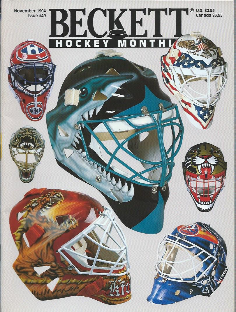 1990-14 Beckett Hockey #49 NHL Masks (November 1994)