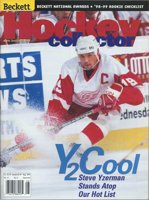 1990-14 Beckett Hockey #106 Steve Yzerman (August 1999)