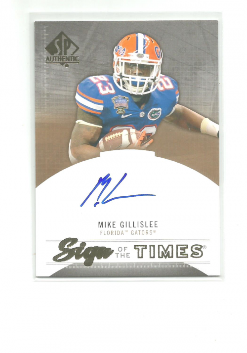 2013 SP Authentic Sign of the Times #STGI Mike Gillislee D