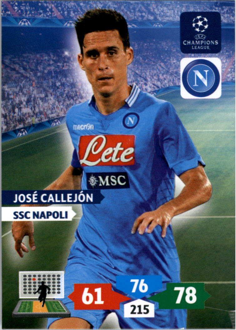 2013-14 Adrenalyn XL UEFA Champions League #31 Jose Callejon