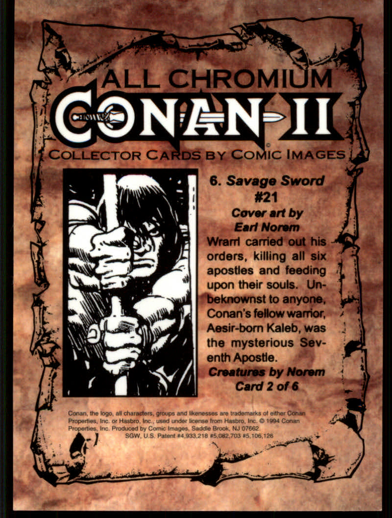 Conan Series Two (1994 Comic Images) Cards - Picture 13 of 189