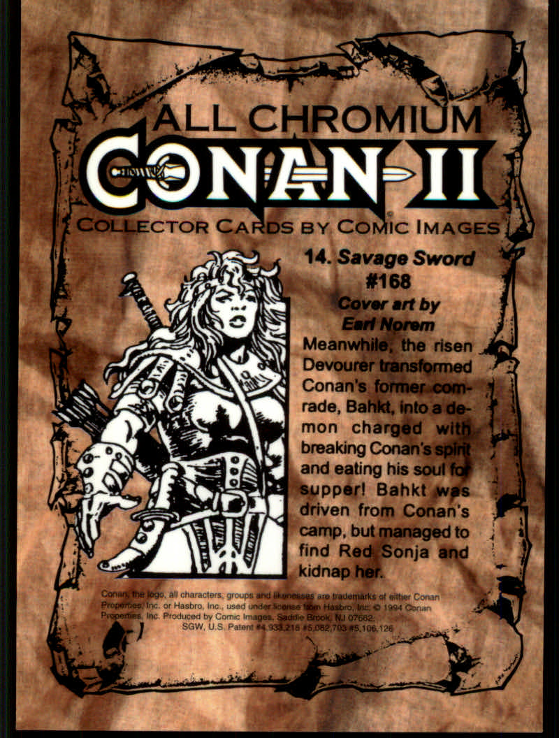 Conan Series Two (1994 Comic Images) Cards - Picture 29 of 189