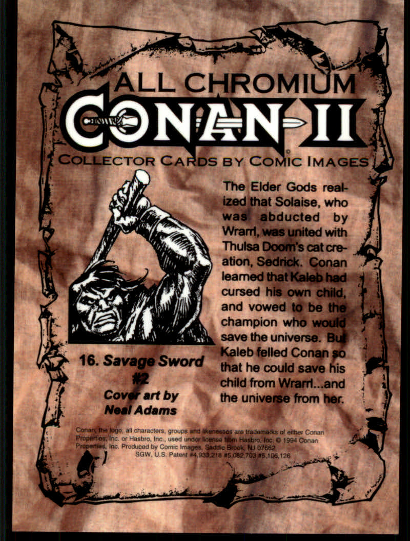 Conan Series Two (1994 Comic Images) Cards - Picture 33 of 189