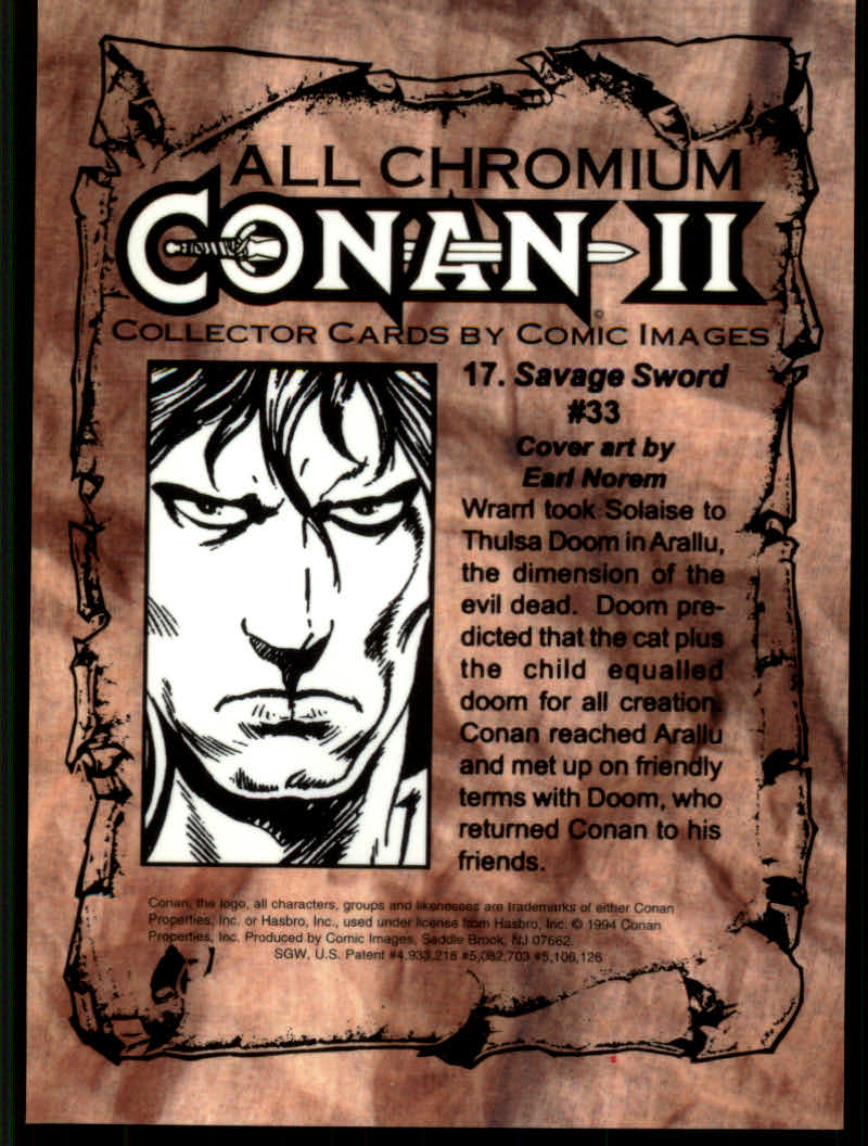Conan Series Two (1994 Comic Images) Cards - Picture 35 of 189