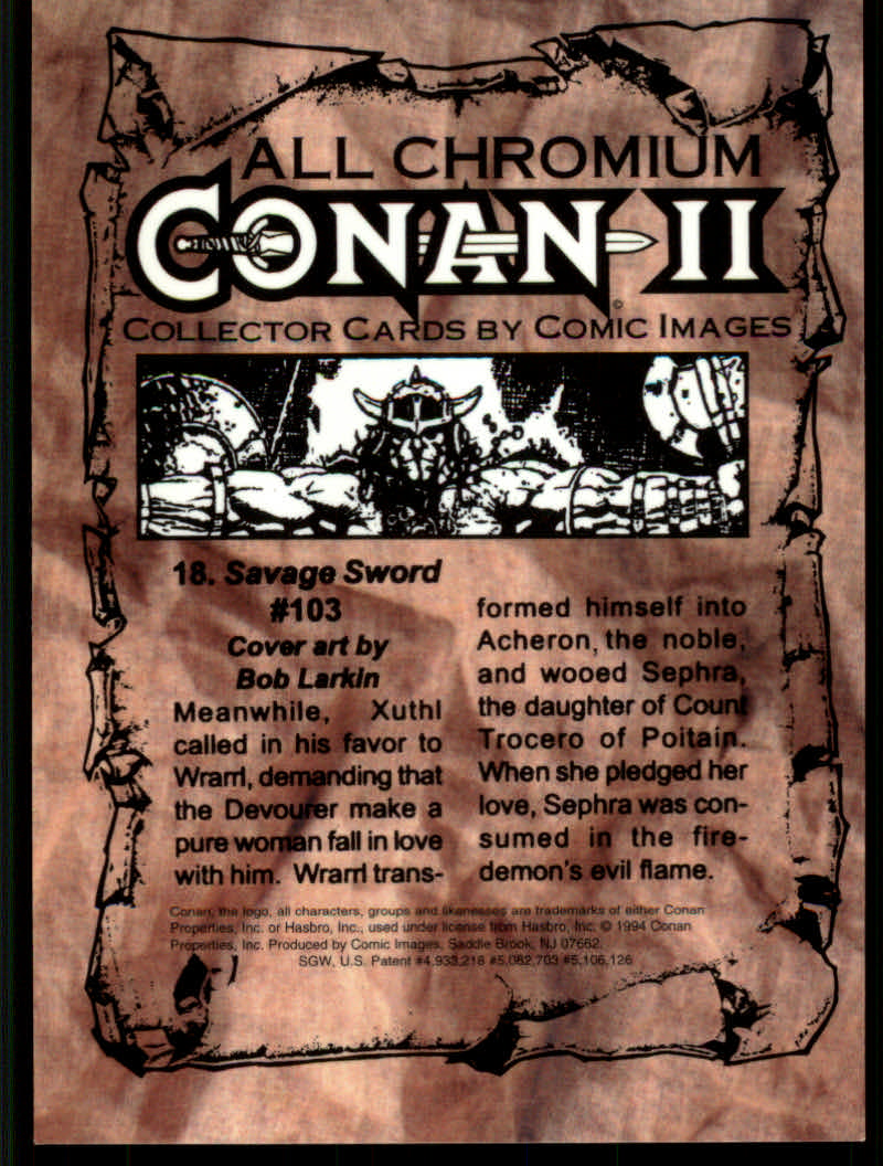 Conan Series Two (1994 Comic Images) Cards - Picture 37 of 189