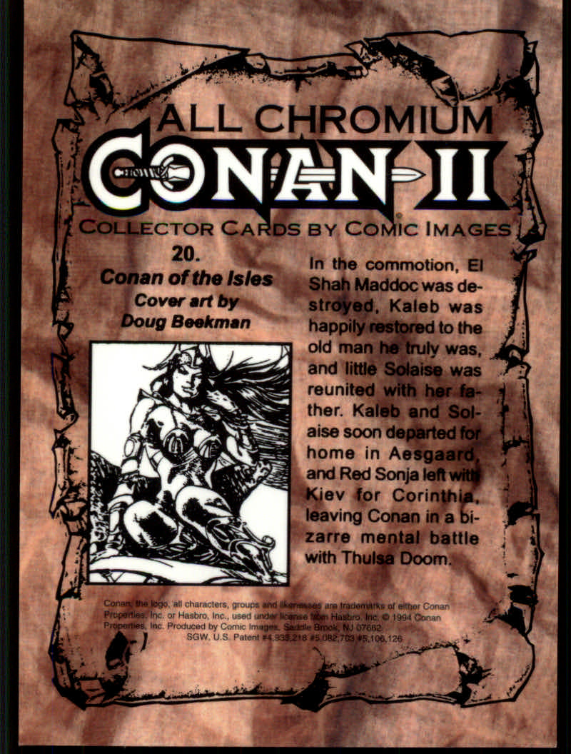 Conan Series Two (1994 Comic Images) Cards - Picture 41 of 189