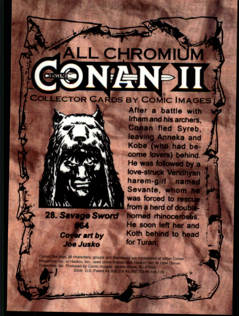 Conan Series Two (1994 Comic Images) Cards - Picture 57 of 189