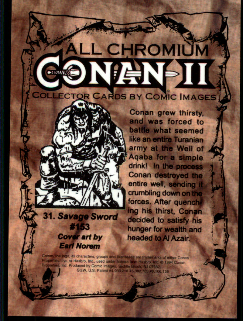 Conan Series Two (1994 Comic Images) Cards - Picture 63 of 189