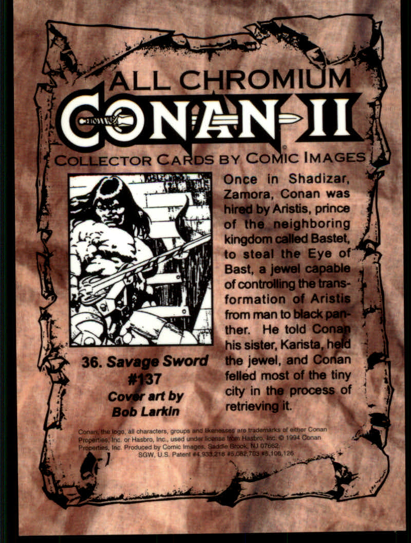 Conan Series Two (1994 Comic Images) Cards - Picture 73 of 189