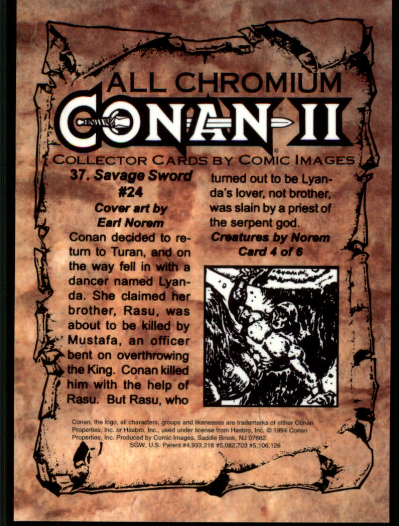 Conan Series Two (1994 Comic Images) Cards - Picture 75 of 189