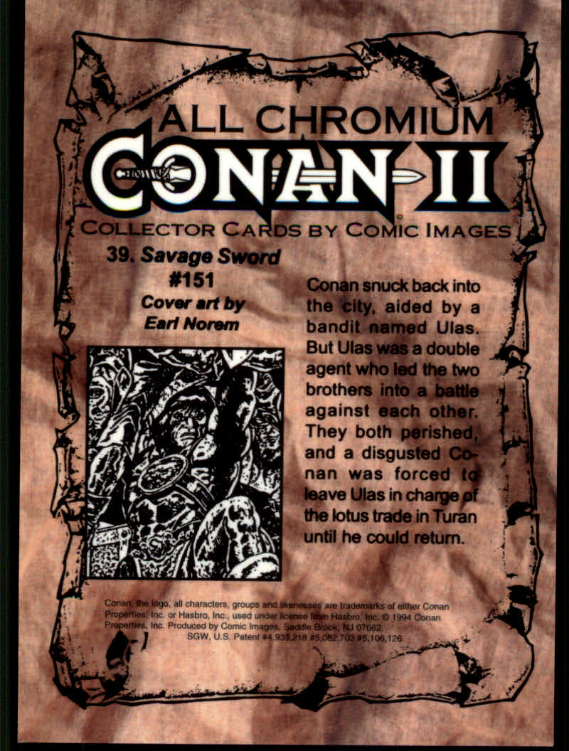 Conan Series Two (1994 Comic Images) Cards - Picture 79 of 189