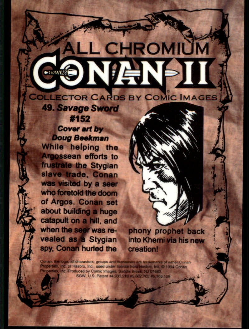 Conan Series Two (1994 Comic Images) Cards - Picture 99 of 189