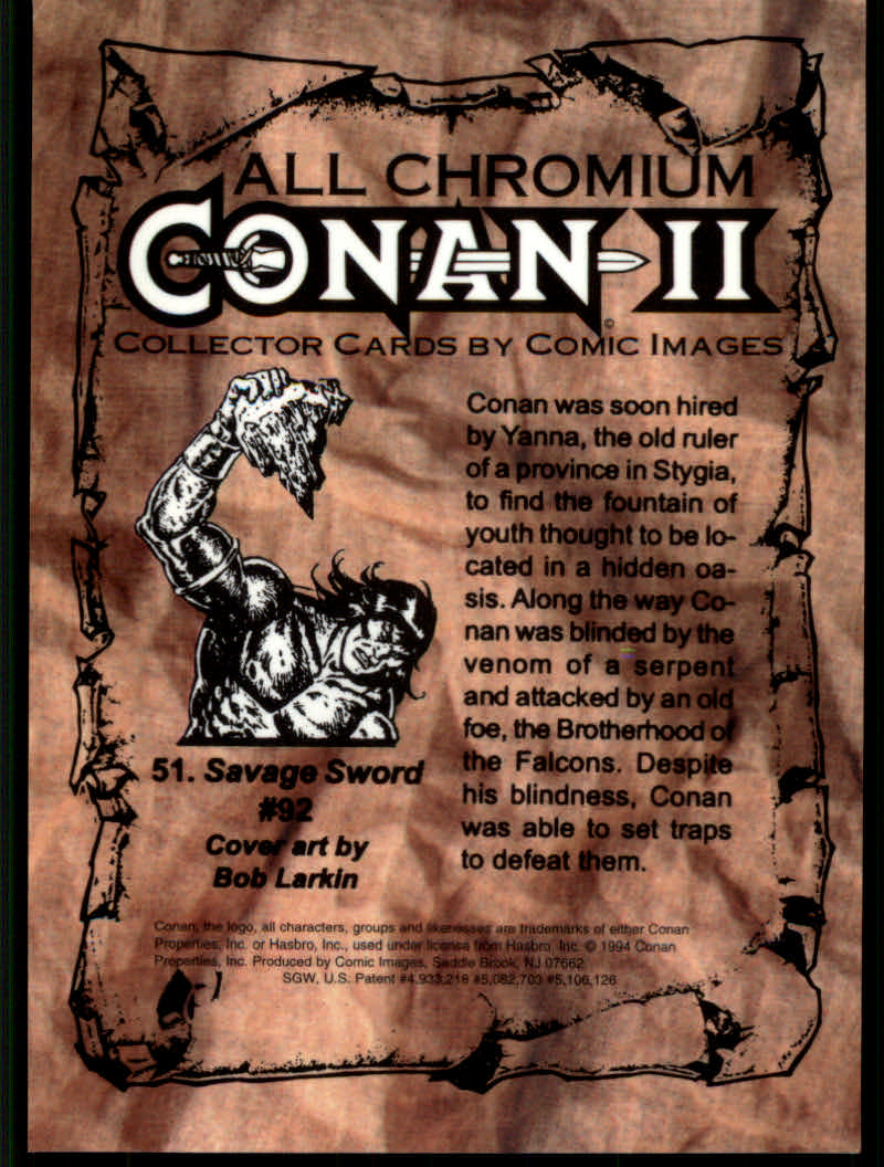 Conan Series Two (1994 Comic Images) Cards - Picture 103 of 189