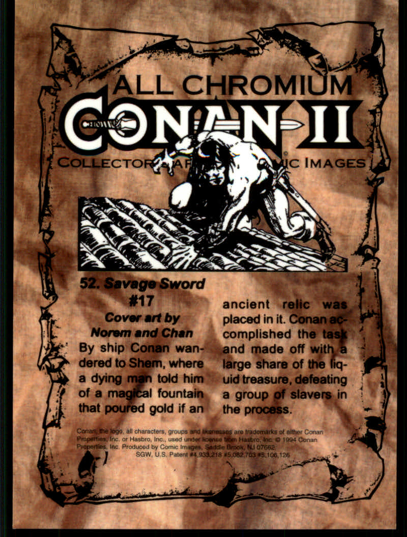 Conan Series Two (1994 Comic Images) Cards - Picture 105 of 189