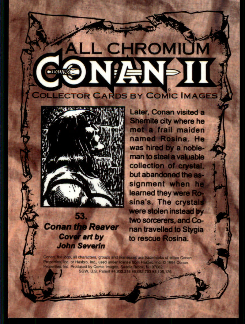 Conan Series Two (1994 Comic Images) Cards - Picture 107 of 189