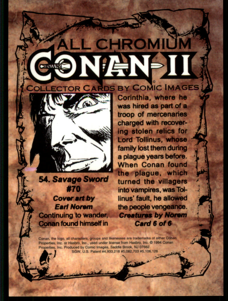 Conan Series Two (1994 Comic Images) Cards - Picture 109 of 189