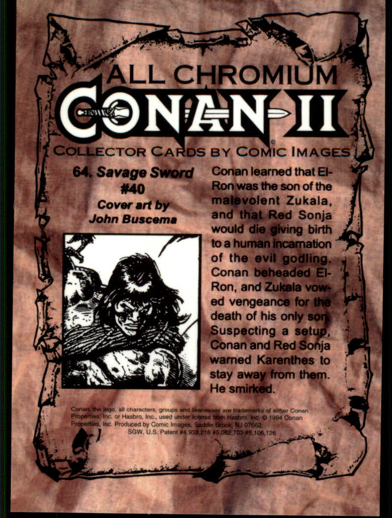 Conan Series Two (1994 Comic Images) Cards - Picture 129 of 189