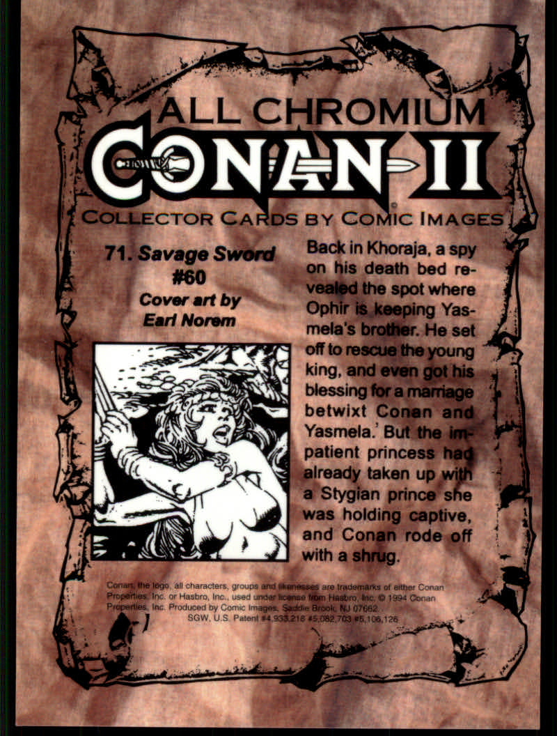 Conan Series Two (1994 Comic Images) Cards - Picture 143 of 189