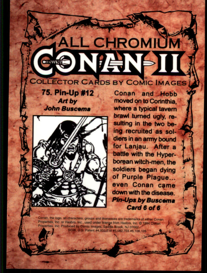 Conan Series Two (1994 Comic Images) Cards - Picture 151 of 189