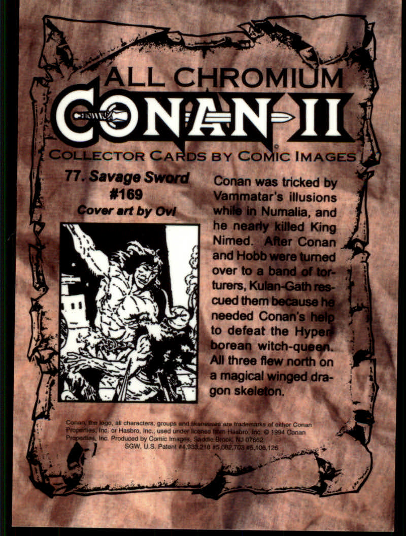 Conan Series Two (1994 Comic Images) Cards - Picture 155 of 189