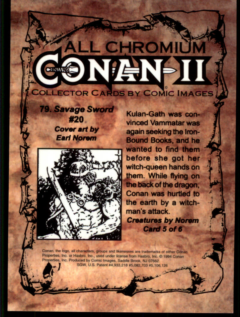 Conan Series Two (1994 Comic Images) Cards - Picture 159 of 189