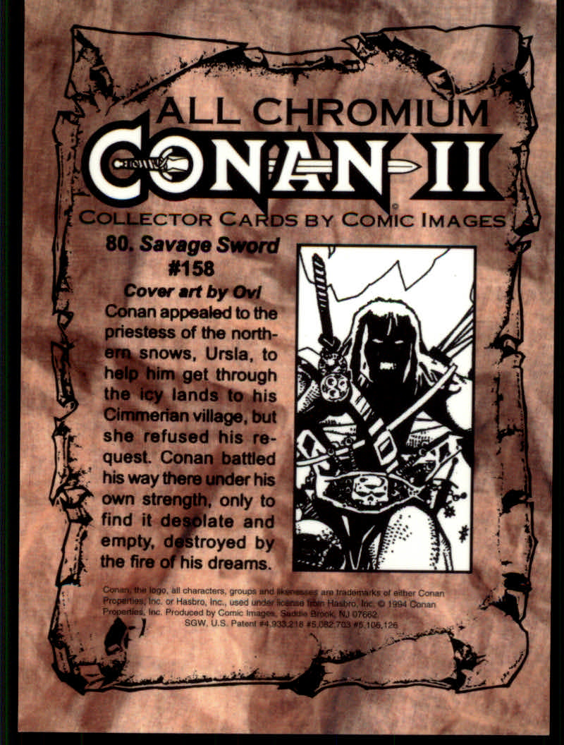 Conan Series Two (1994 Comic Images) Cards - Picture 161 of 189