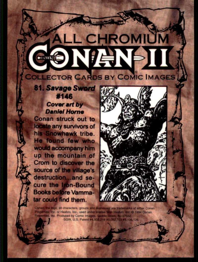 Conan Series Two (1994 Comic Images) Cards - Picture 163 of 189