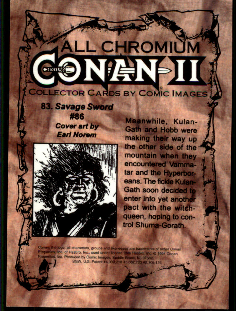 Conan Series Two (1994 Comic Images) Cards - Picture 167 of 189