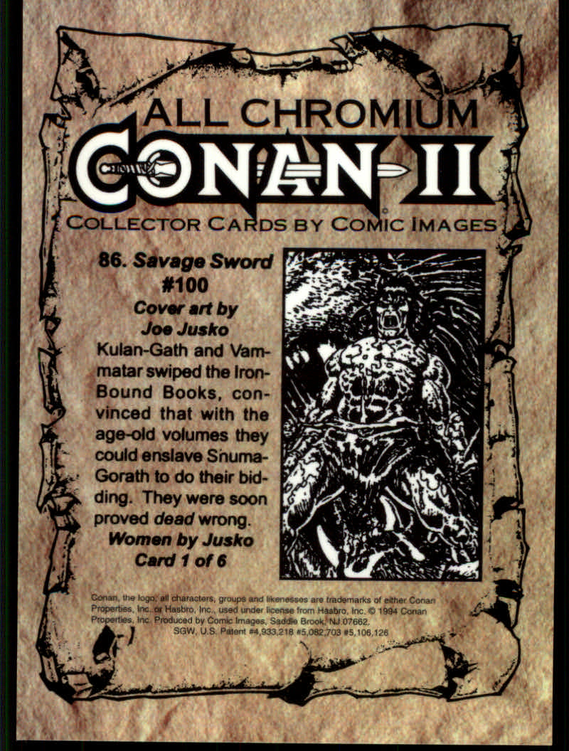 Conan Series Two (1994 Comic Images) Cards - Picture 173 of 189