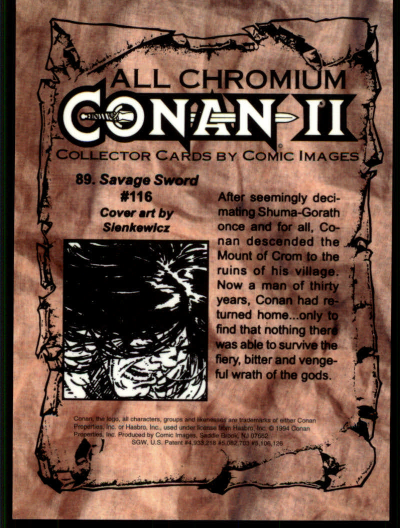 Conan Series Two (1994 Comic Images) Cards - Picture 179 of 189