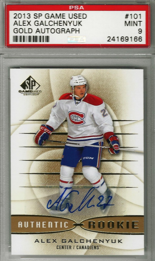 2013-14 SP Game Used Gold Autographs #101 Alex Galchenyuk D