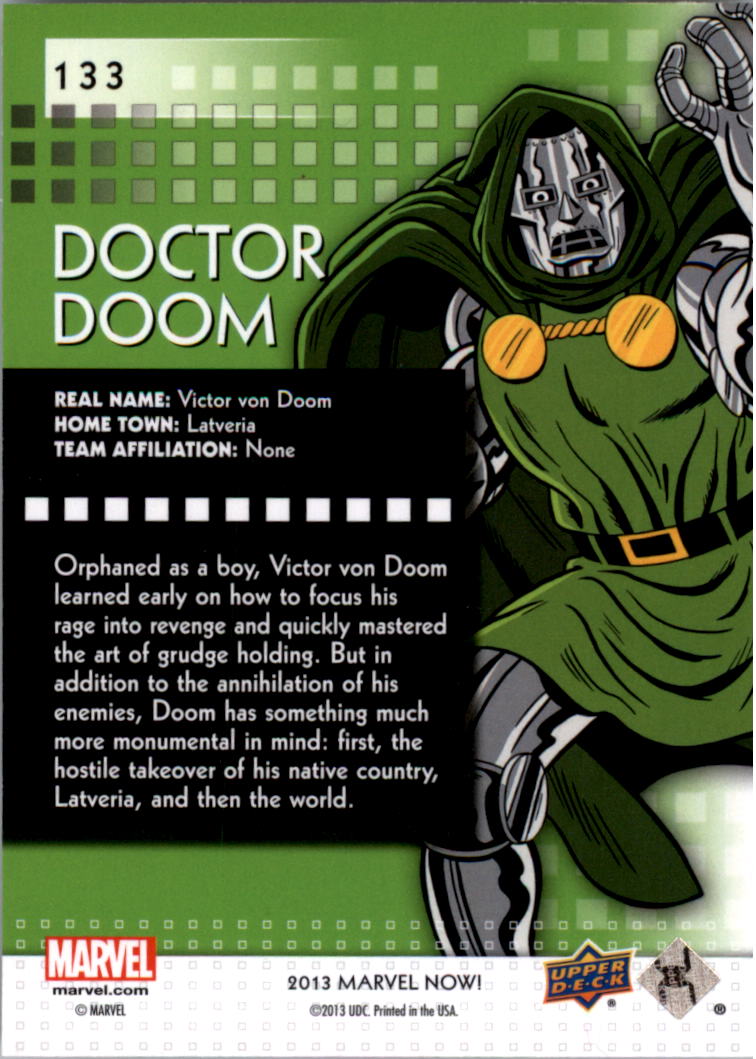 2014 Upper Deck Marvel Now #133 Doctor Doom SP back image