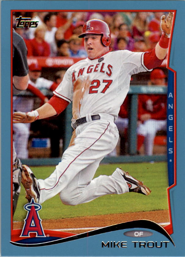 2014 Topps Wal-Mart Blue Border #1 Mike Trout