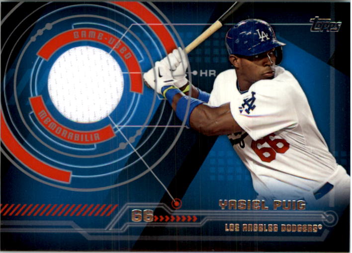 2014 Topps Trajectory Relics #TRYP Yasiel Puig