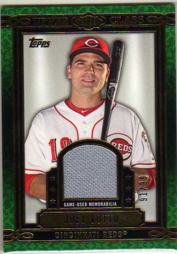 2014 Topps Upper Class Relics #UCRJVO Joey Votto - - Game-Worn Jersey Card  Serial #91/99 - NM-MT - Wonder Water Sports Cards, Comics & Gaming!