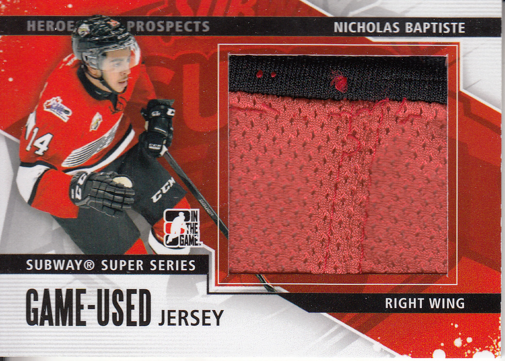 2013-14 ITG Heroes and Prospects Subway Series Jersey #SSM27 Nicholas Baptiste