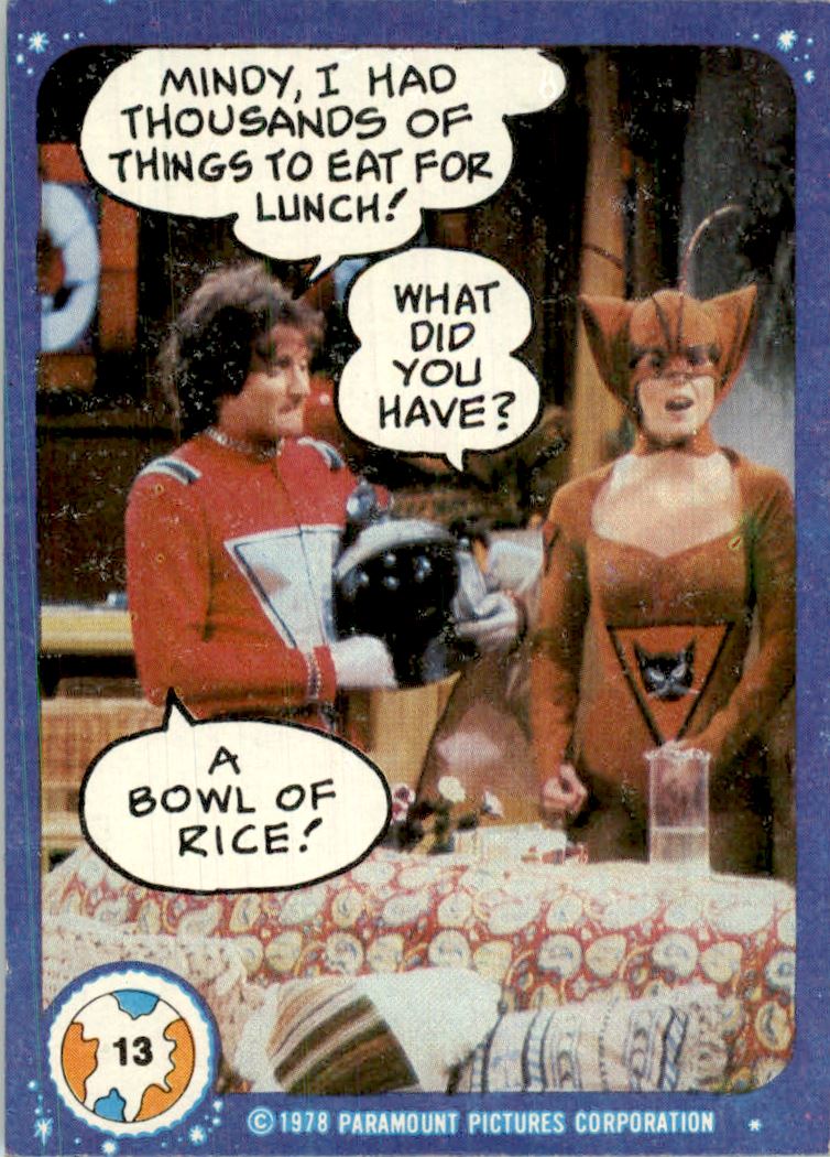 1978 Topps Mork and Mindy #13 Mindy, I Had Thousands of Things to Eat