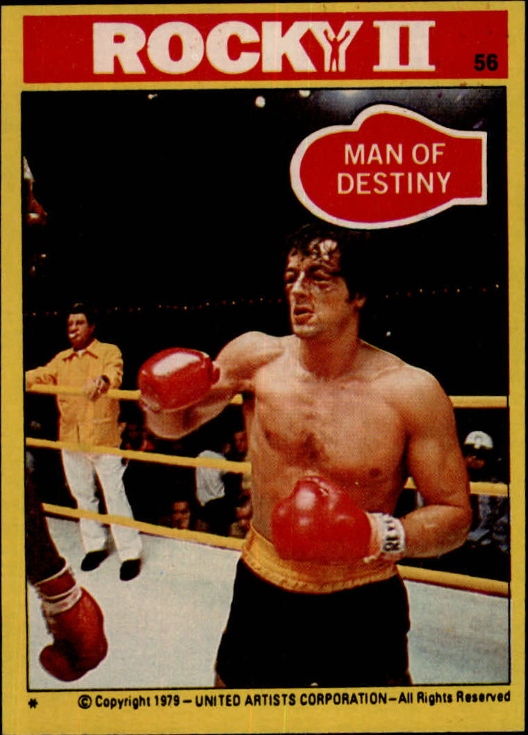 1979 Topps Rocky II #56 Man of Destiny