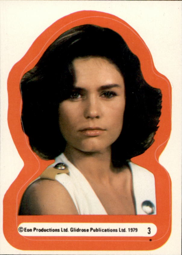 1979 Topps James Bond Moonraker Stickers #3 Corinne Dufour