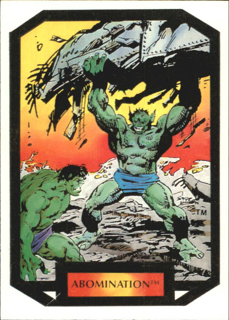 1987 Comic Images Marvel Colossal Conflicts #1 Abomination