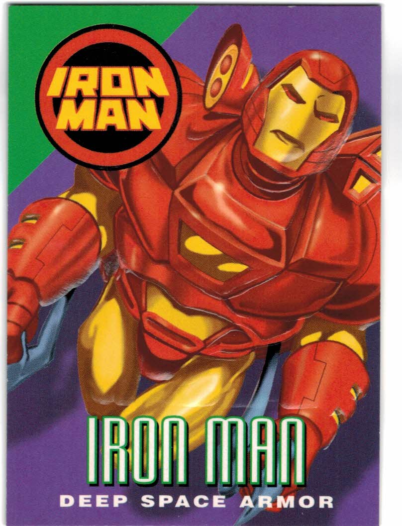 1996 Fleer SkyBox Marvel Vision #80 Iron Man Deep Space Armor