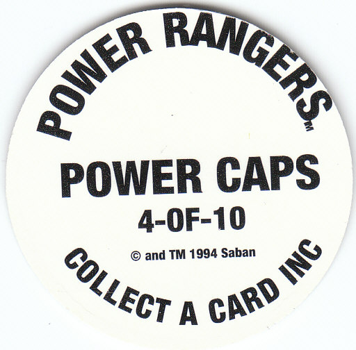 Power Rangers Series One (1994 Collect-A-Card) "Power Caps" Insert Pogs - Picture 9 of 21