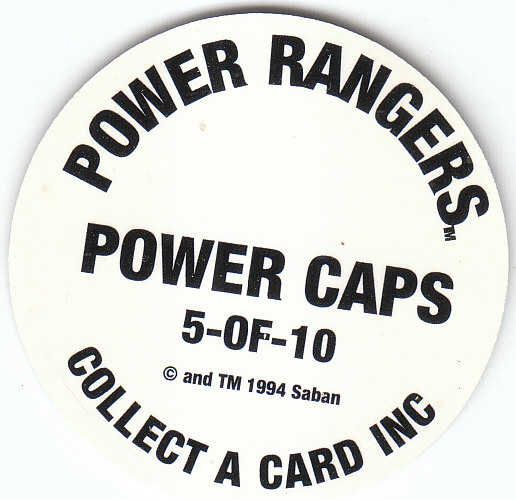 Power Rangers Series One (1994 Collect-A-Card) "Power Caps" Insert Pogs - Picture 11 of 21
