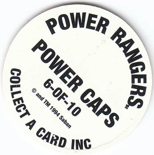 Power Rangers Series One (1994 Collect-A-Card) "Power Caps" Insert Pogs - Picture 13 of 21