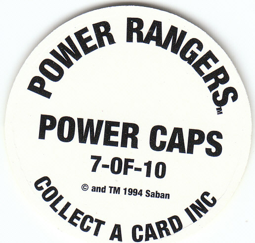 Power Rangers Series One (1994 Collect-A-Card) "Power Caps" Insert Pogs - Picture 15 of 21