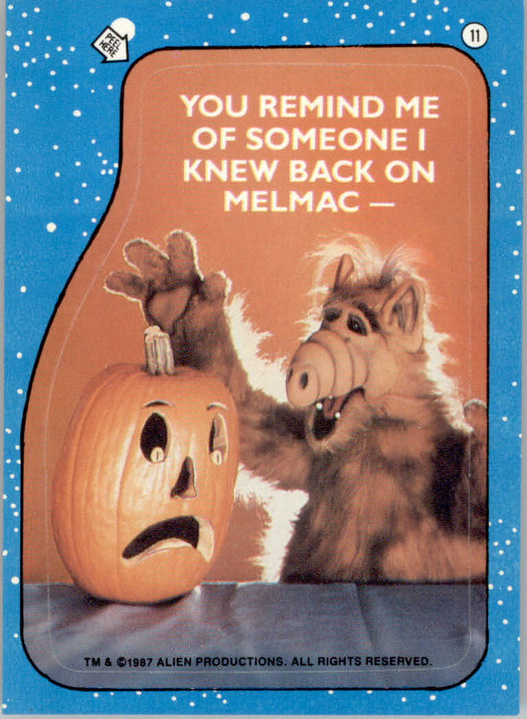 Tarjetas insertadas "pegatinas" ALF (1987-88 Topps) - Imagen 10 de 41