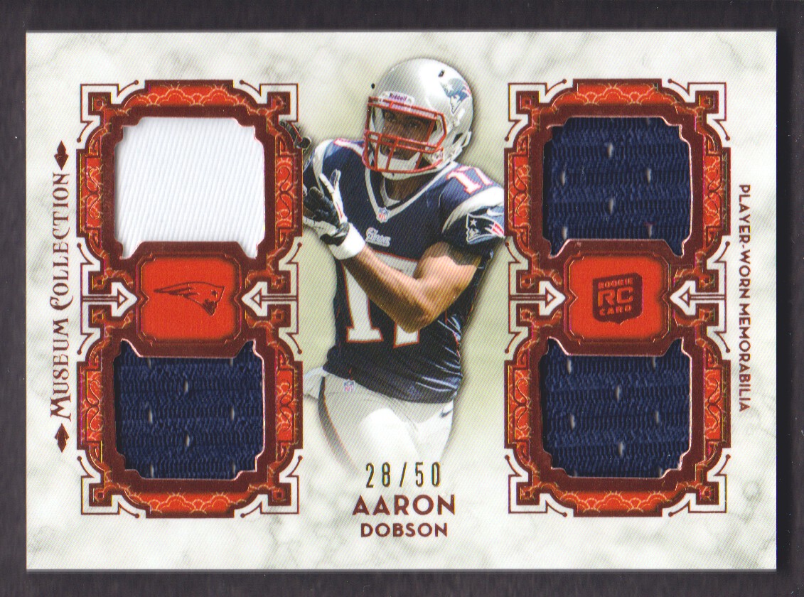 Details about 2013 Topps Museum Collection Rookie Quad Jersey #MRQR-AD Aaron Dobson 28/50